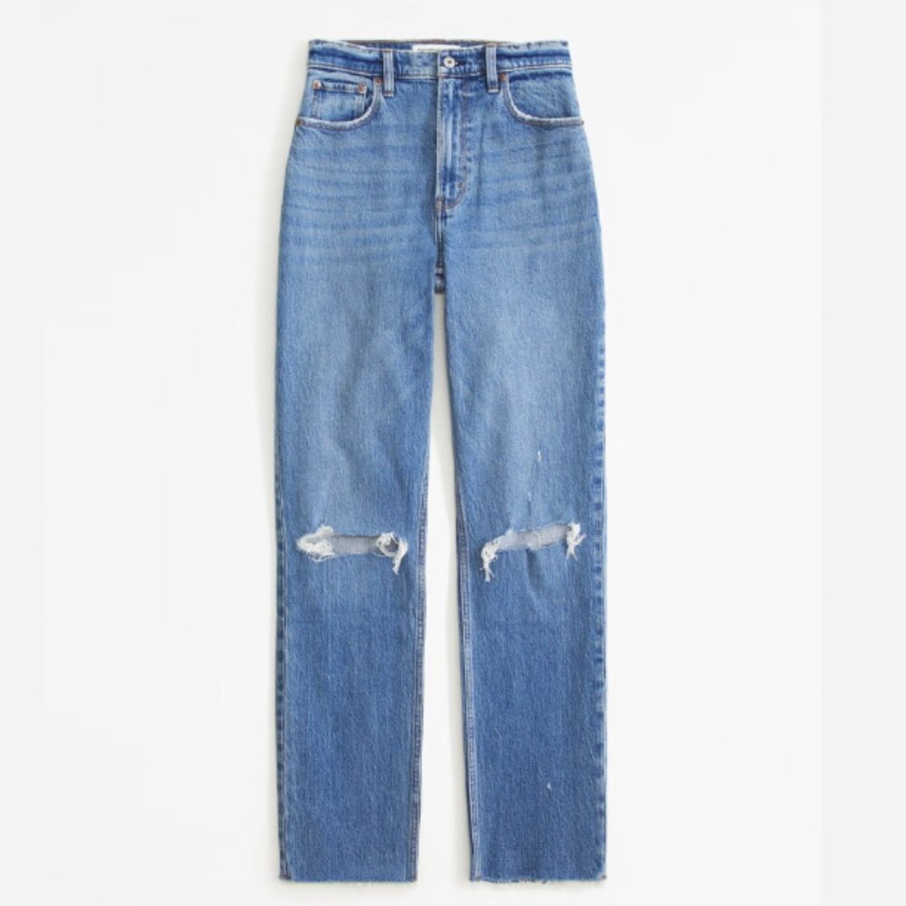 Abercrombie & Fitch Ultra High Rise 90s Straight Jean